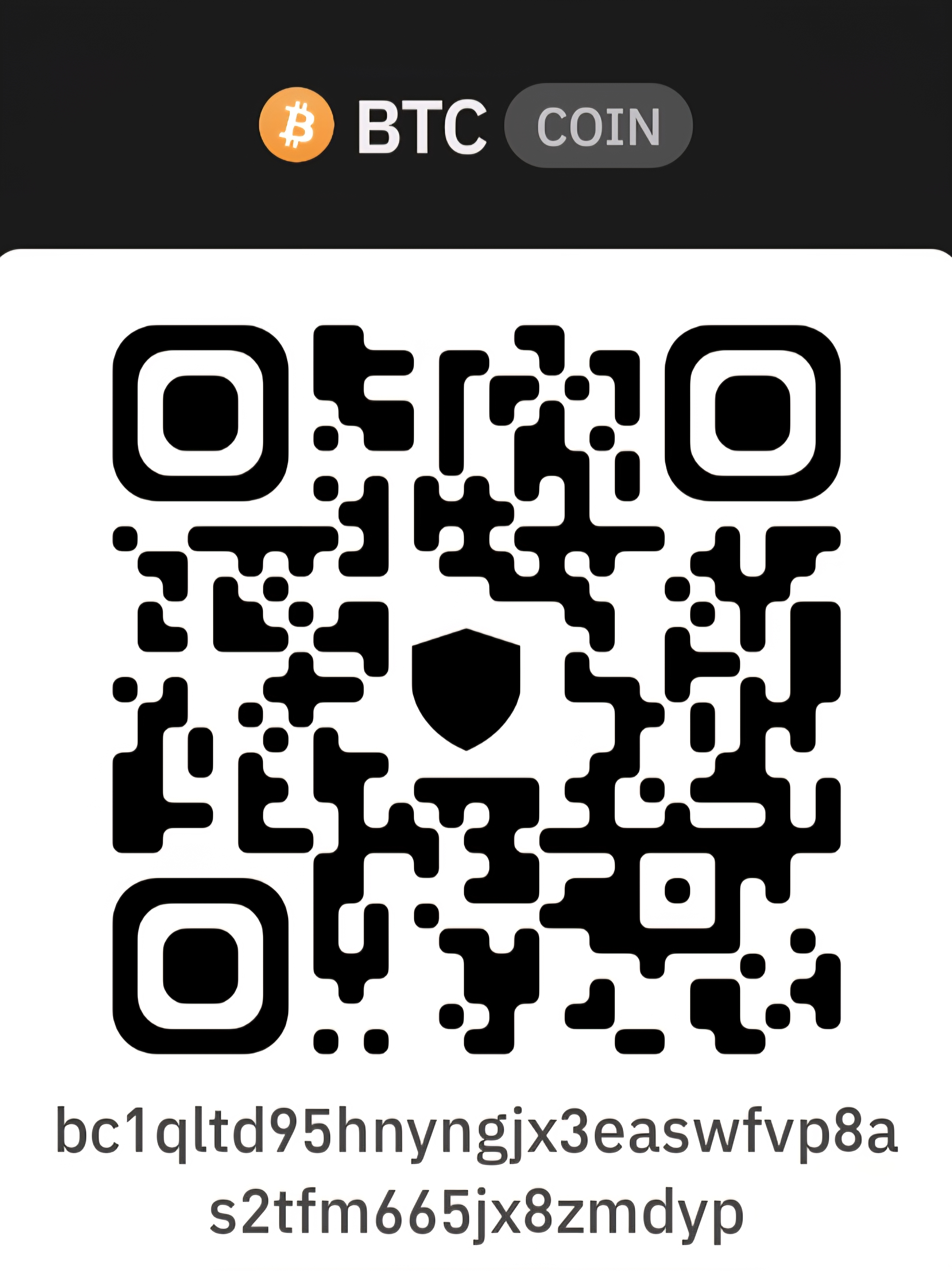 Bitcoin donation QR code