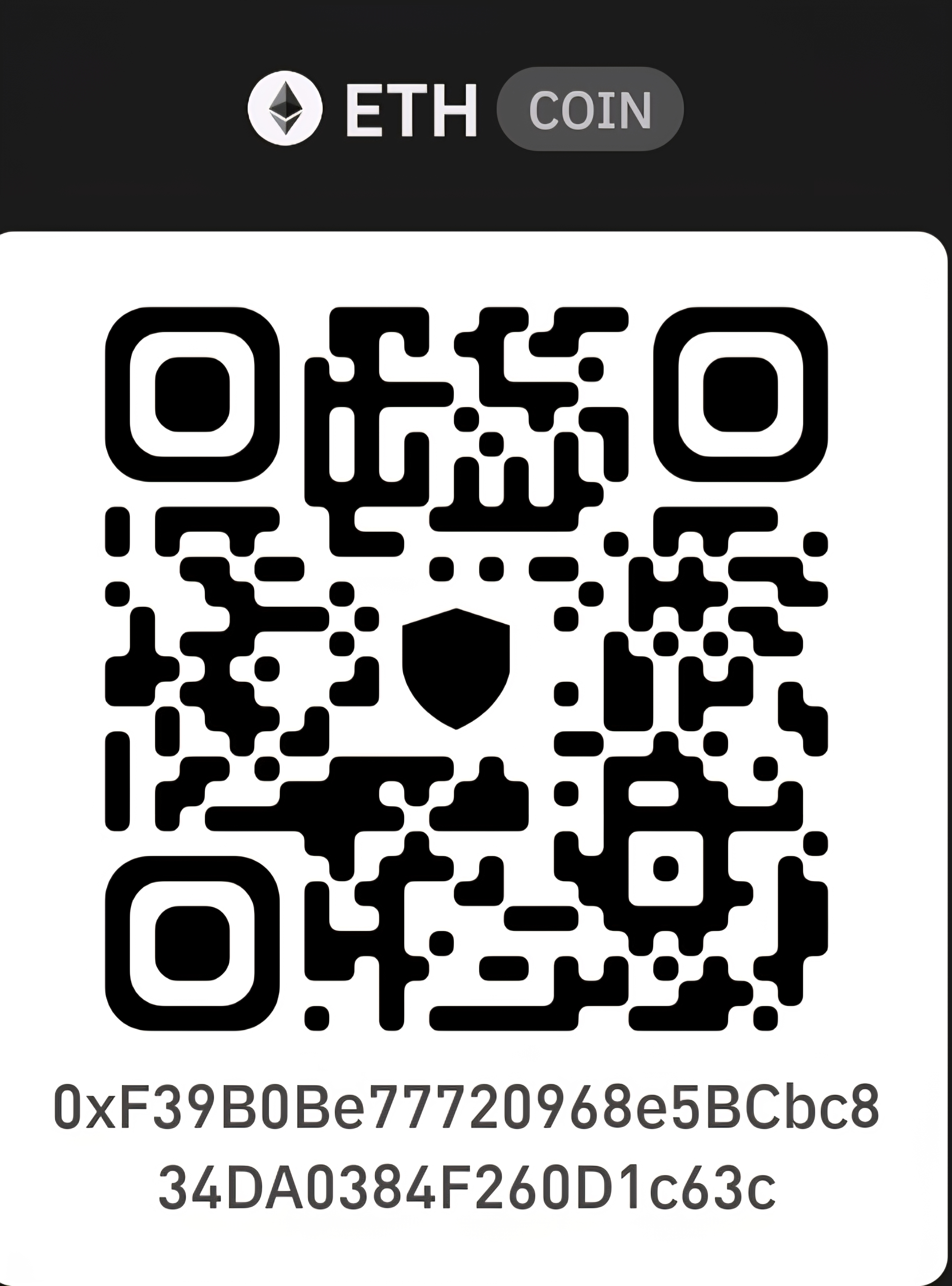 Ethereum donation QR code