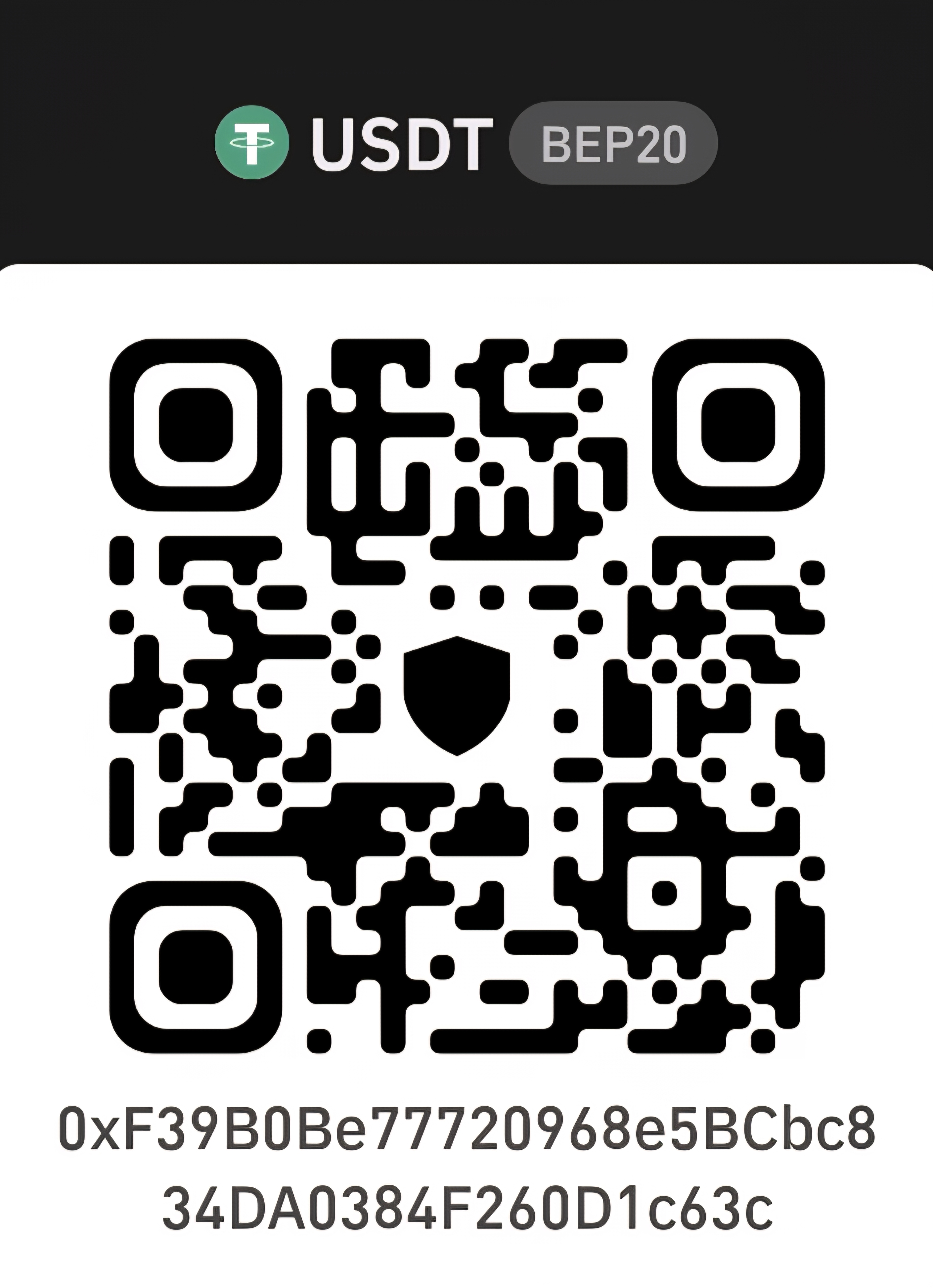 USDT BEP20 donation QR code